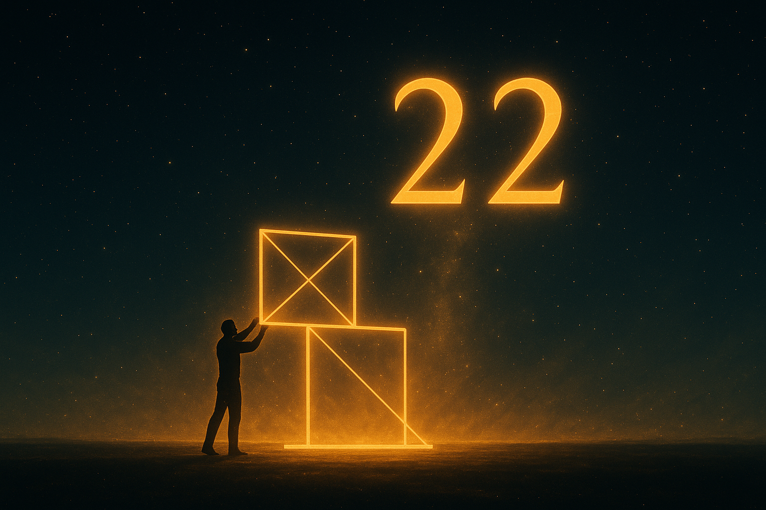 Número Maestro 22 — El Constructor de Sueños y la Maestría del Alma